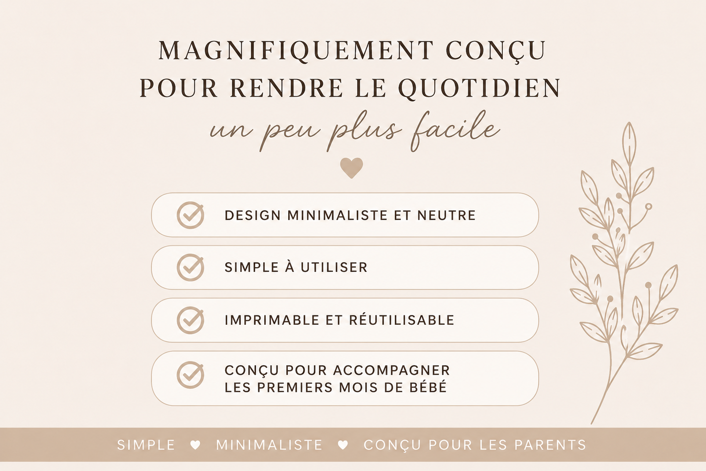 Bundle nouveau né | 8 documents à imprimer | Remeli Studio