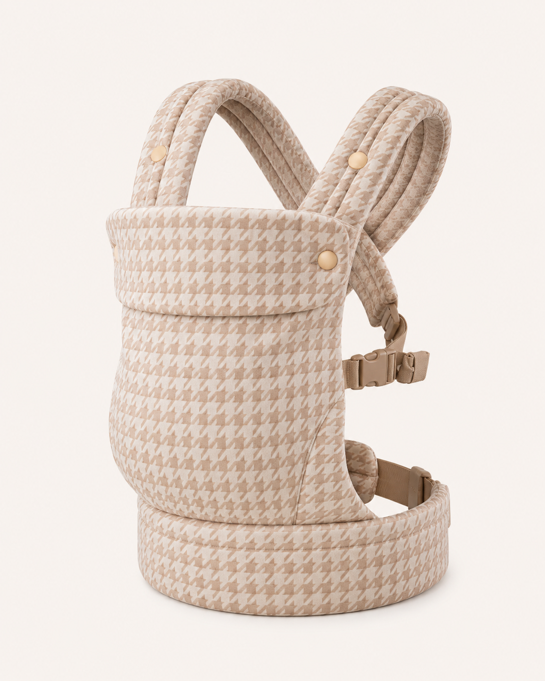 Premium Adjustable Baby Carrier | Champagne Houndstooth