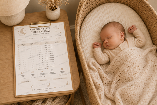 Newborn daily sleep tracker | Remeli Studio
