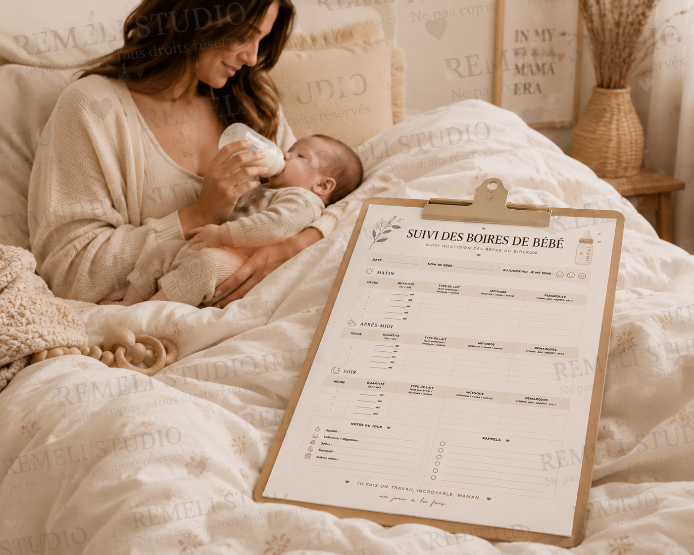 Journal des Boires Bébé | Remeli Studio™