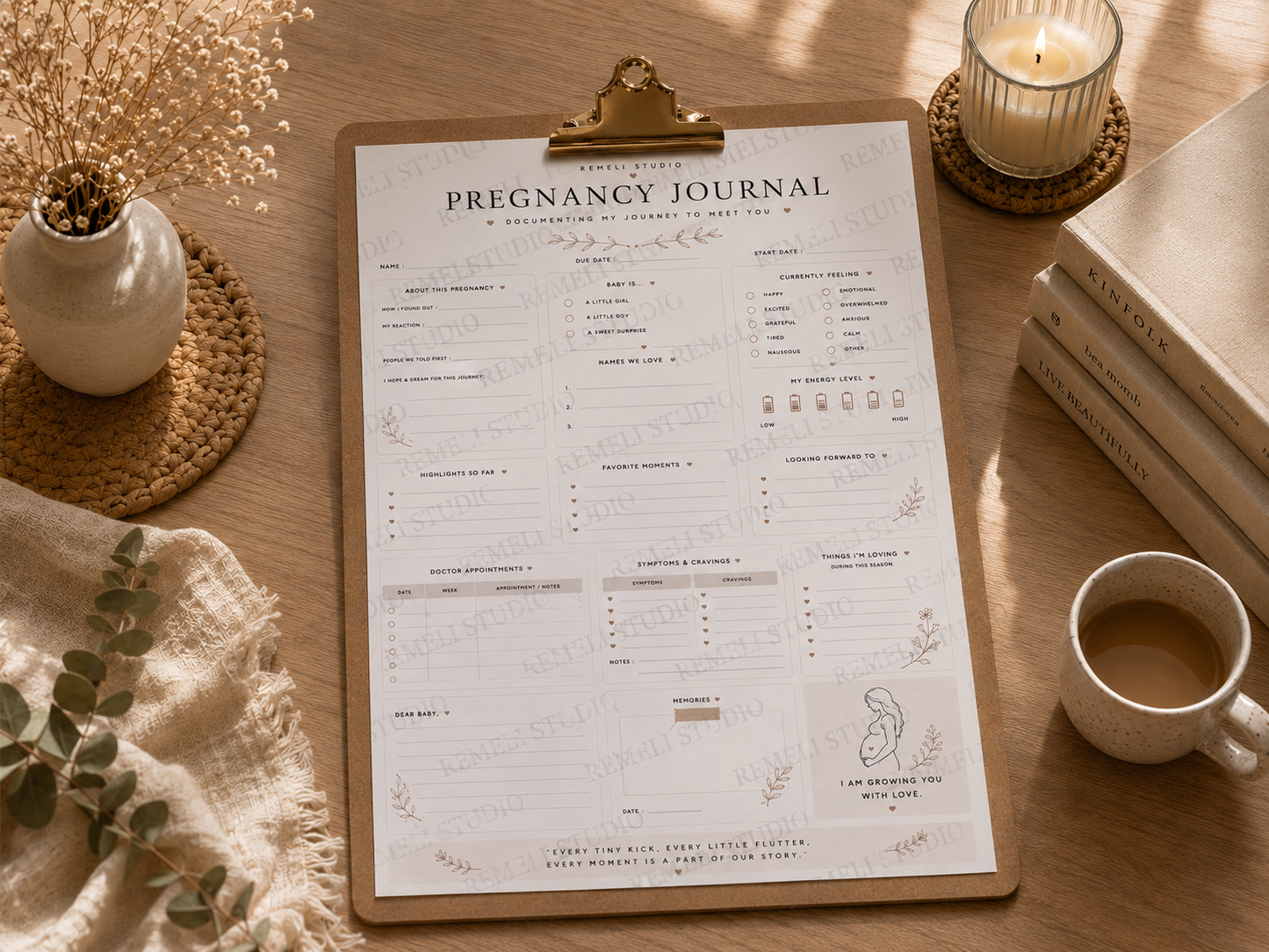 Pregnancy Journal | Remeli Studio